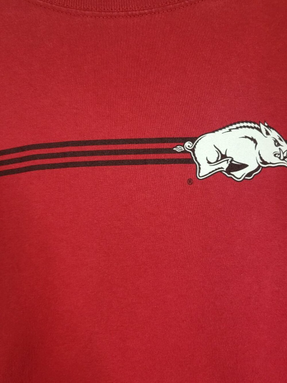 Adidas Vintage Y2K Woman's Arkansas Razorback Long Sleeve T Shirt Size XL Red - Picture 3 of 10